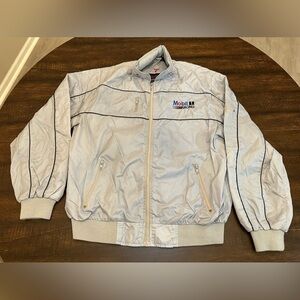 Vintage Mobil 1 Racing Bomber Men’s Jacket-Stange Premium Apparel-Size L/XL